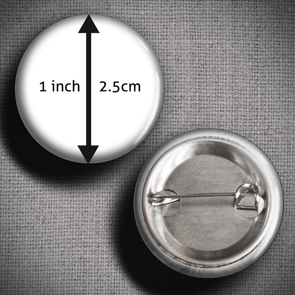 Pin Badge Size and Back Style